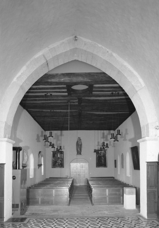 Vue intérieure prise du choeur © Jean-Luc Duthu / Région Bourgogne-Franche-Comté, Inventaire du patrimoine - 1985