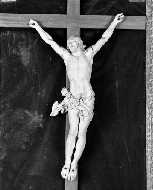 Détail du Christ © Michel Thierry / Région Bourgogne-Franche-Comté, Inventaire du patrimoine - 1985