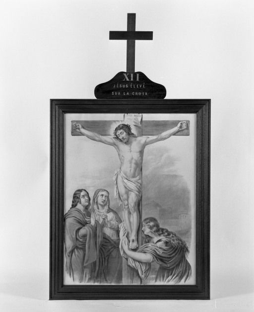 Jésus élevé sur la croix © Michel Thierry / Région Bourgogne-Franche-Comté, Inventaire du patrimoine - 1986