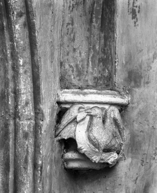 Chapelle latérale, culot postérieur gauche: aigle de saint Jean © Michel Thierry / Région Bourgogne-Franche-Comté, Inventaire du patrimoine - 1986
