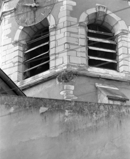 Clocher, détail © Jean-Luc Duthu / Région Bourgogne-Franche-Comté, Inventaire du patrimoine - 1986