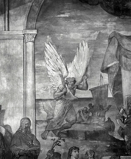  peinture monumentale © Jean-Luc Duthu / Région Bourgogne-Franche-Comté, Inventaire du patrimoine - 1991