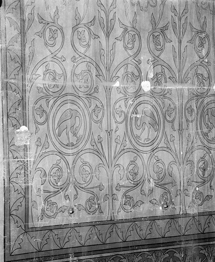 peinture monumentale © Jean-Luc Duthu / Région Bourgogne-Franche-Comté, Inventaire du patrimoine - 1991  peinture monumentale © Jean-Luc Duthu / Région Bourgogne-Franche-Comté, Inventaire du patrimoine - 1991
