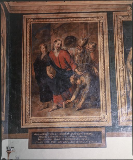 Guérison de la femme courbée par un esprit malin. © Michel Rosso / Région Bourgogne-Franche-Comté, Inventaire du patrimoine - 1993