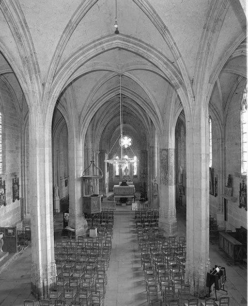 Vue intérieure prise de la tribune. © Jean-Luc Duthu / Région Bourgogne-Franche-Comté, Inventaire du patrimoine - 1995