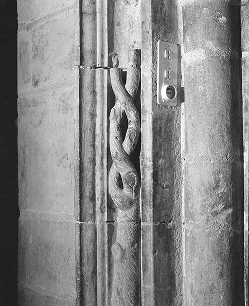 Choeur, arcade droite, détail du décor. © Jean-Luc Duthu / Région Bourgogne-Franche-Comté, Inventaire du patrimoine - 1995