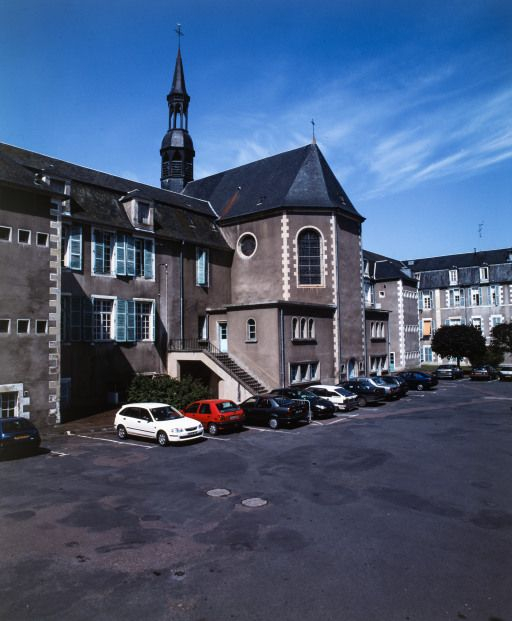 Façade postérieure : chevet de la chapelle. © Jean-Luc Duthu / Région Bourgogne-Franche-Comté, Inventaire du patrimoine - 2001