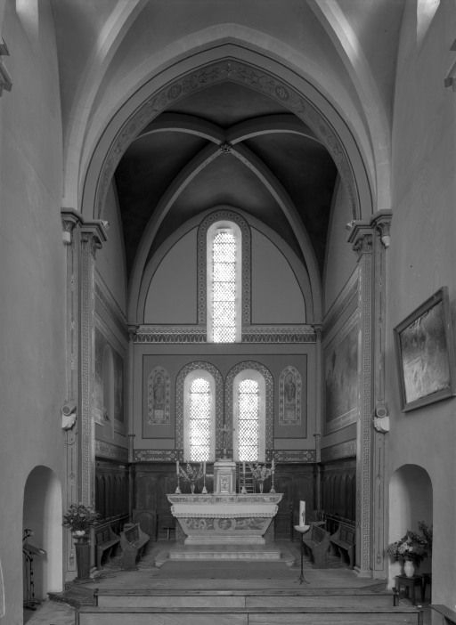 Vue rapprochée du choeur. © Michel Rosso / Région Bourgogne-Franche-Comté, Inventaire du patrimoine - 2001