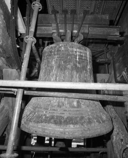 Vue pendant les travaux du clocher. © Michel Rosso / Région Bourgogne-Franche-Comté, Inventaire du patrimoine - 2001