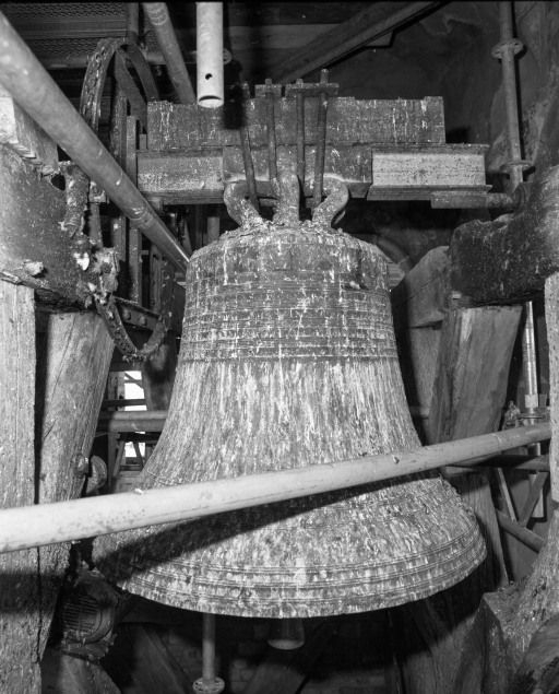 Vue pendant les travaux du clocher. © Michel Rosso / Région Bourgogne-Franche-Comté, Inventaire du patrimoine - 2001