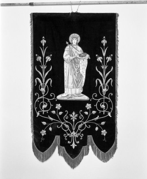 Bannière de saint Louis. © Michel Rosso / Région Bourgogne-Franche-Comté, Inventaire du patrimoine - 2002