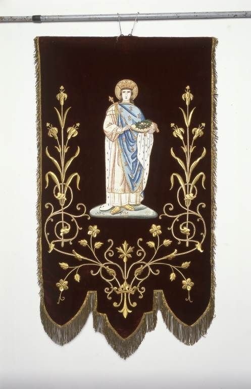 Bannière de saint Louis © Michel Rosso / Région Bourgogne-Franche-Comté, Inventaire du patrimoine - 2002