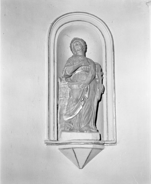 Sainte Barbe. © Michel Rosso / Région Bourgogne-Franche-Comté, Inventaire du patrimoine - 2002