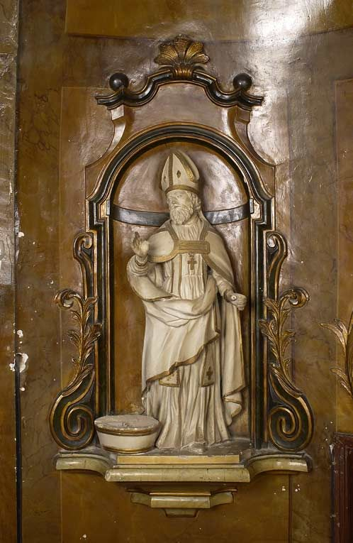 Vue d'ensemble dans la niche du retable © Michel Thierry / Région Bourgogne-Franche-Comté, Inventaire du patrimoine - 2003