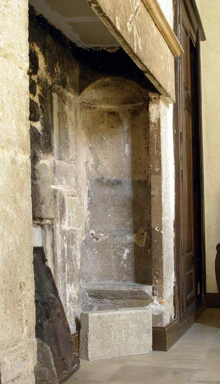 Cheminée de la salle des hommes. © Michel Thierry / Région Bourgogne-Franche-Comté, Inventaire du patrimoine - 2003