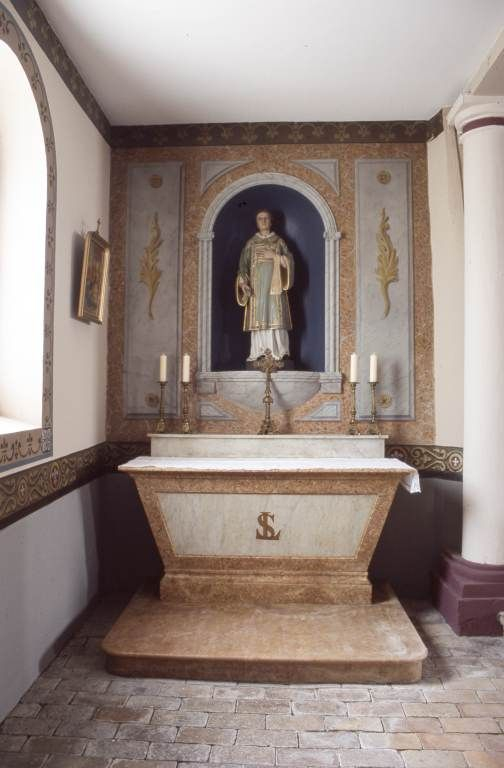 Autel-retable de saint Laurent. © Michel Rosso / Région Bourgogne-Franche-Comté, Inventaire du patrimoine - 2003