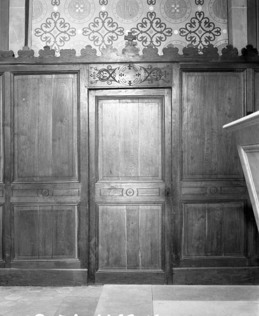 Lambris du choeur. © Michel Rosso / Région Bourgogne-Franche-Comté, Inventaire du patrimoine - 2003