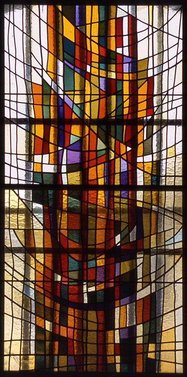 Baie 5, 2e travée de la nef, à gauche. © Michel Rosso / Région Bourgogne-Franche-Comté, Inventaire du patrimoine - 2003