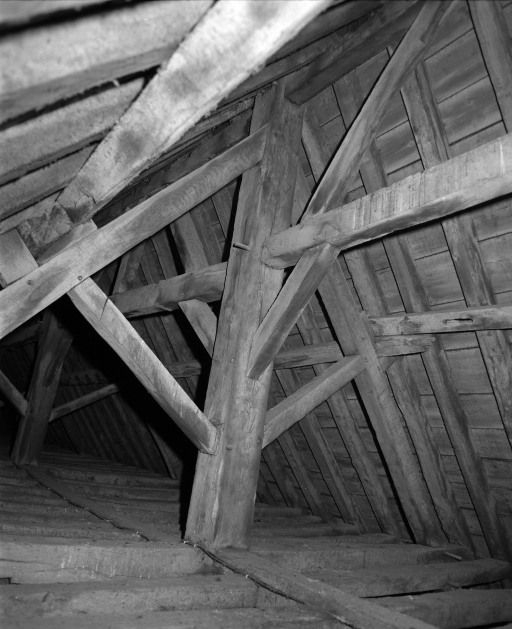 Comble : charpente de la nef. © Michel Rosso / Région Bourgogne-Franche-Comté, Inventaire du patrimoine - 2003