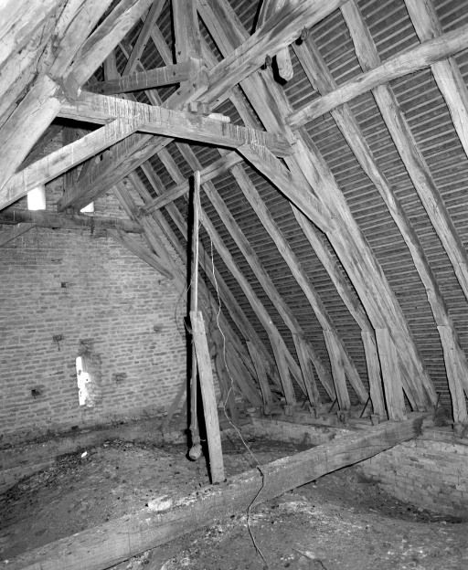 Comble du choeur depuis le mur de la nef. © Michel Rosso / Région Bourgogne-Franche-Comté, Inventaire du patrimoine - 2003
