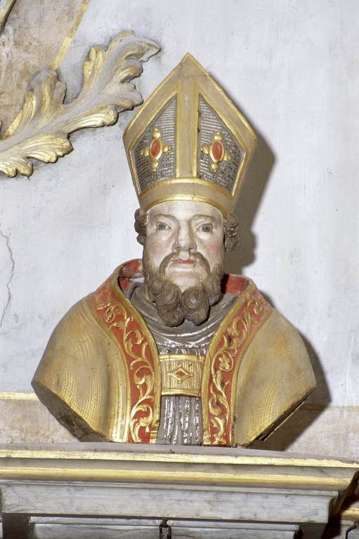 Buste de saint Loup. © Michel Rosso / Région Bourgogne-Franche-Comté, Inventaire du patrimoine - 2003