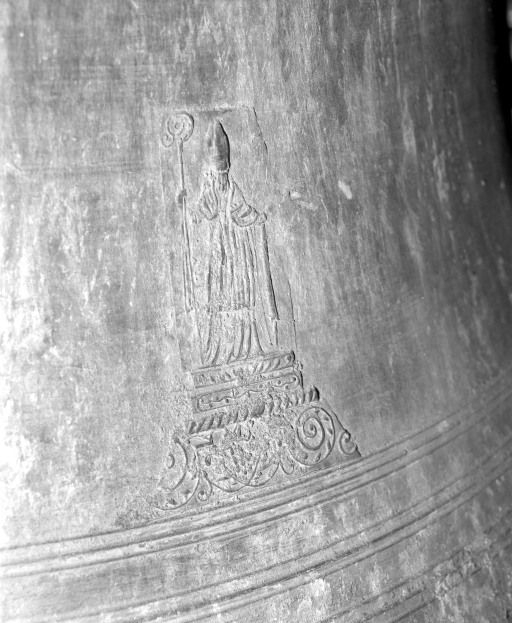 Détail : saint évêque. © Michel Rosso / Région Bourgogne-Franche-Comté, Inventaire du patrimoine - 2003