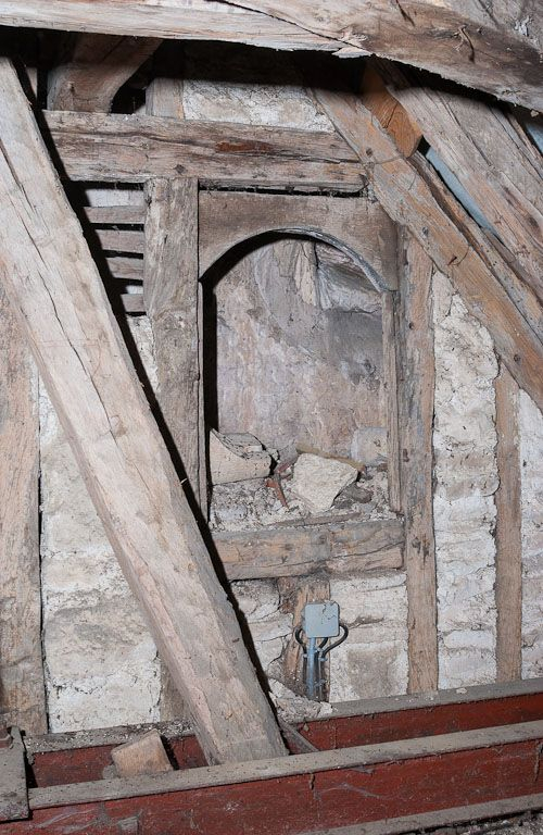 Corps de bâtiment principal : charpente. © Michel Thierry / Région Bourgogne-Franche-Comté, Inventaire du patrimoine - 2005