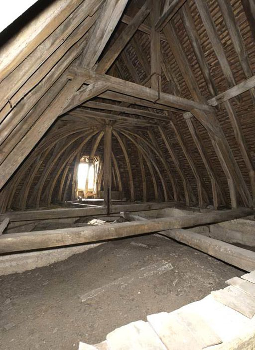 Charpente du choeur. © Michel Thierry / Région Bourgogne-Franche-Comté, Inventaire du patrimoine - 2005