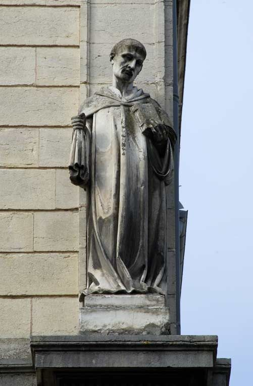 Mur de croupe de l'aile gauche : saint Bernard. © Michel Thierry / Région Bourgogne-Franche-Comté, Inventaire du patrimoine - 2006