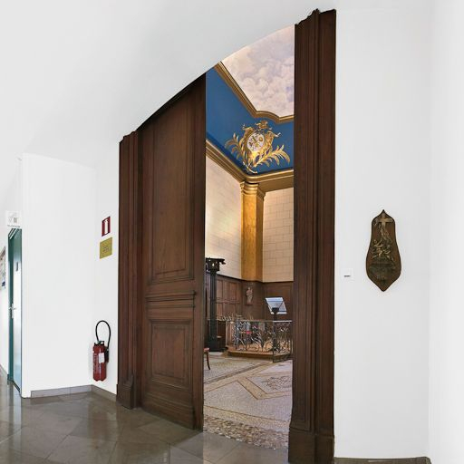 Entrée de la chapelle. © Pierre-Marie Barbe-Richaud / Région Bourgogne-Franche-Comté, Inventaire du patrimoine - 2008