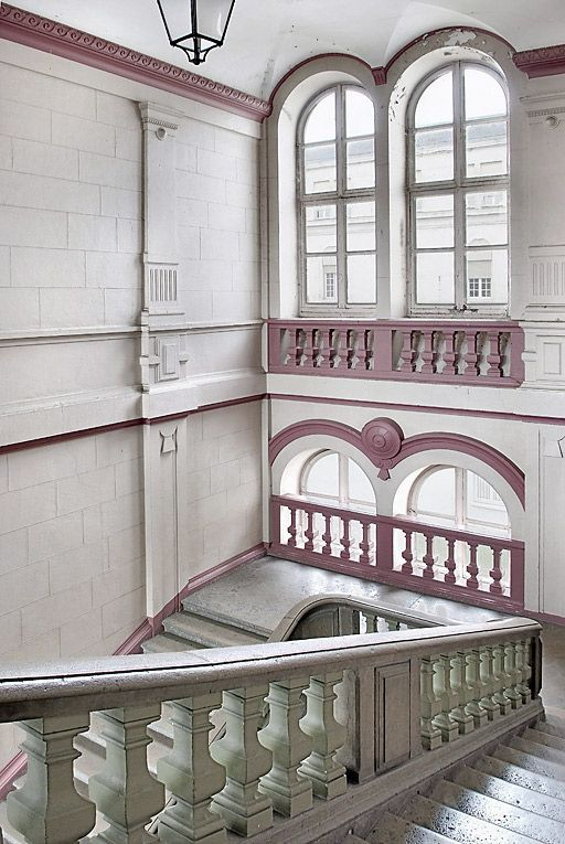 Grand escalier. © Thierry Kuntz / Région Bourgogne-Franche-Comté, Inventaire du patrimoine - 2008
