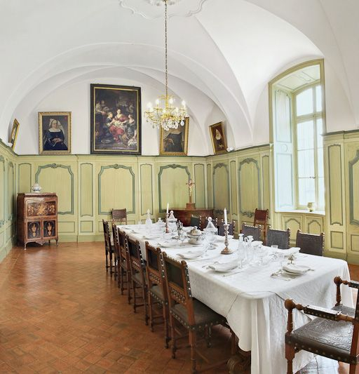 Réfectoire des soeurs. © Pierre-Marie Barbe-Richaud / Région Bourgogne-Franche-Comté, Inventaire du patrimoine - 2009