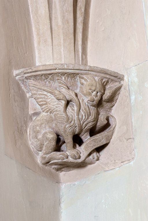 Culot de l'oratoire : lion de saint Marc. © Jean-Luc Duthu / Région Bourgogne-Franche-Comté, Inventaire du patrimoine - 2009