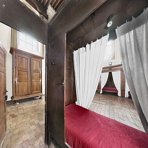 Lits de l'extrémité des 2 rangées (en 2010). © Thierry Kuntz / Région Bourgogne-Franche-Comté, Inventaire du patrimoine - 2010