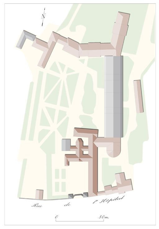 Plan-masse. © Alain Morelière / Région Bourgogne-Franche-Comté, Inventaire du patrimoine - 2010