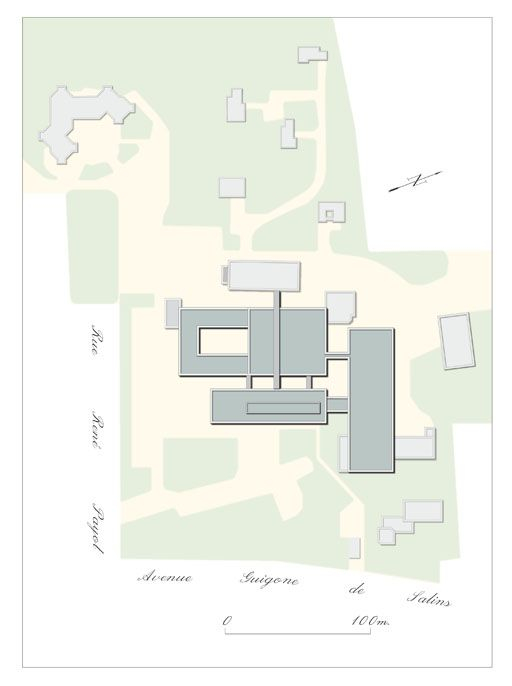 Plan-masse. © Alain Morelière / Région Bourgogne-Franche-Comté, Inventaire du patrimoine - 2010