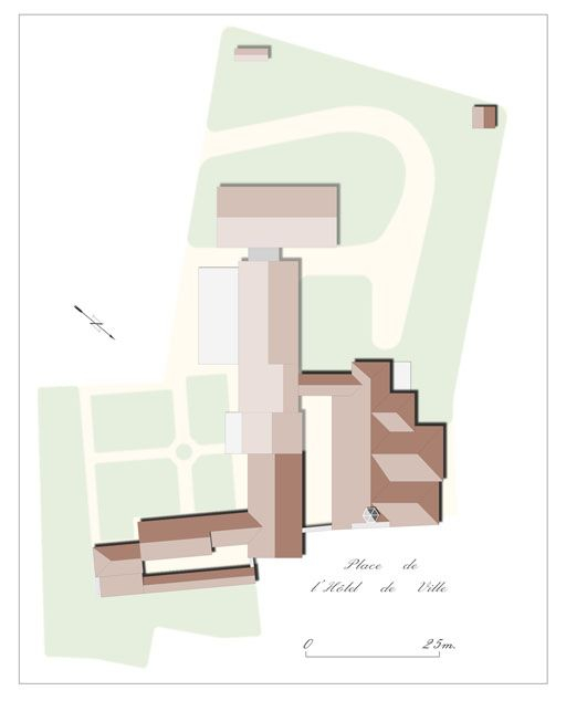 Plan-masse. © Alain Morelière / Région Bourgogne-Franche-Comté, Inventaire du patrimoine - 2010