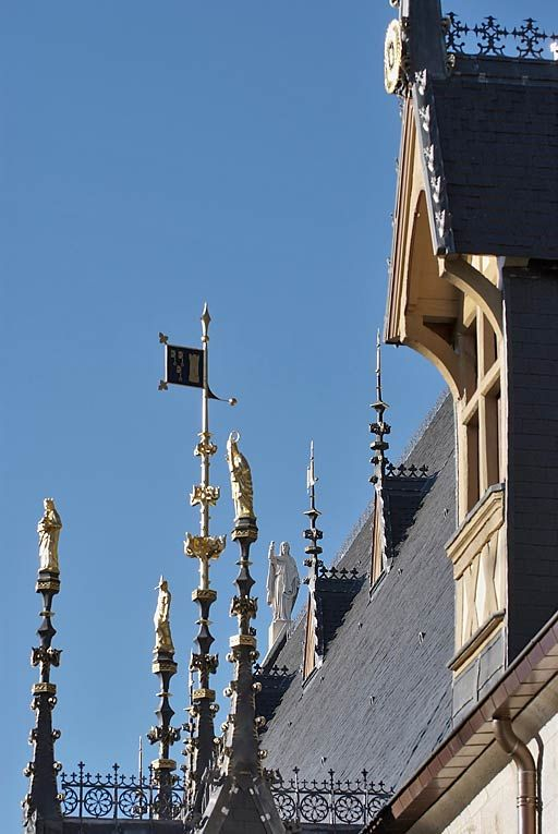 Toit du grand bâtiment sur rue, détail. © Thierry Kuntz / Région Bourgogne-Franche-Comté, Inventaire du patrimoine - 2010