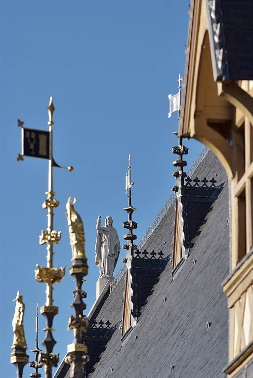 Toit du grand bâtiment sur rue, détail. © Thierry Kuntz / Région Bourgogne-Franche-Comté, Inventaire du patrimoine - 2010