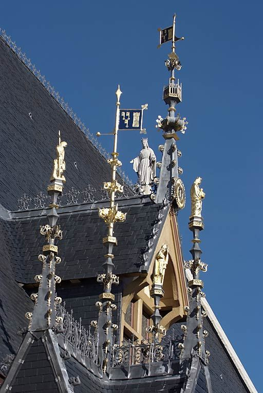 Toit du grand bâtiment sur rue, détail. © Thierry Kuntz / Région Bourgogne-Franche-Comté, Inventaire du patrimoine - 2010