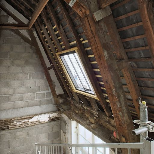 Charpente des combles. © Pierre-Marie Barbe-Richaud / Région Bourgogne-Franche-Comté, Inventaire du patrimoine - 2010