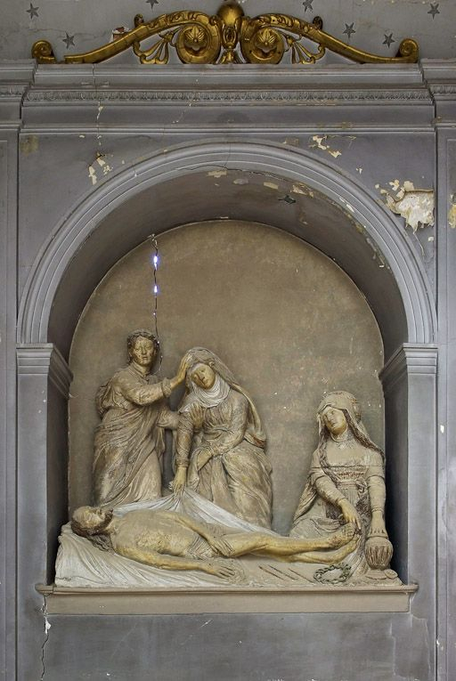 Chapelle : enfeu avec pièta. © Pierre-Marie Barbe-Richaud / Région Bourgogne-Franche-Comté, Inventaire du patrimoine - 2010