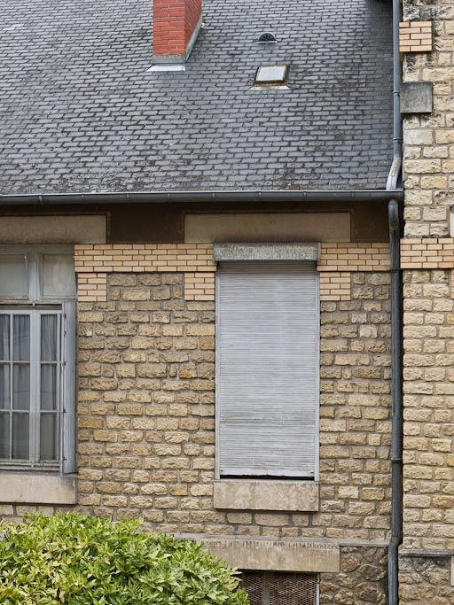 Pavillon Bricheteau (pédiatrie) : détail de la mise en oeuvre. © Pierre-Marie Barbe-Richaud / Région Bourgogne-Franche-Comté, Inventaire du patrimoine - 2010