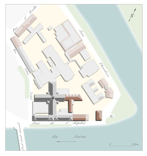 Plan-masse. © Claudine Hugonnet-Berger / Région Bourgogne-Franche-Comté, Inventaire du patrimoine - 2010
