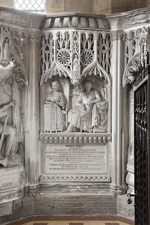 Travée centrale : la marquise et le marquis d'Aligre. © Pierre-Marie Barbe-Richaud / Région Bourgogne-Franche-Comté, Inventaire du patrimoine - 2010