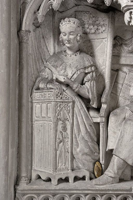 Détail de la travée centrale : la marquise d'Aligre. © Pierre-Marie Barbe-Richaud / Région Bourgogne-Franche-Comté, Inventaire du patrimoine - 2010