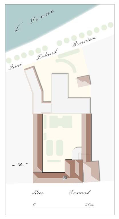 Plan-masse. © Alain Morelière / Région Bourgogne-Franche-Comté, Inventaire du patrimoine - 2010