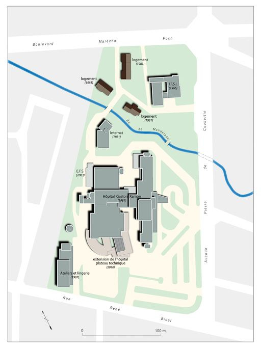 Plan-masse. © Alain Morelière / Région Bourgogne-Franche-Comté, Inventaire du patrimoine - 2010