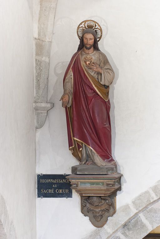Statue du Sacré-Coeur : vue d'ensemble. © Pierre-Marie Barbe-Richaud / Région Bourgogne-Franche-Comté, Inventaire du patrimoine - 2011