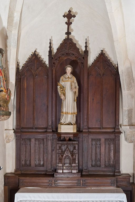 Retable gauche. © Pierre-Marie Barbe-Richaud / Région Bourgogne-Franche-Comté, Inventaire du patrimoine - 2011